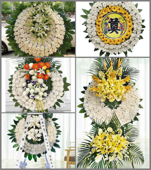 四川成都郫都区花园镇共河村花圈速递